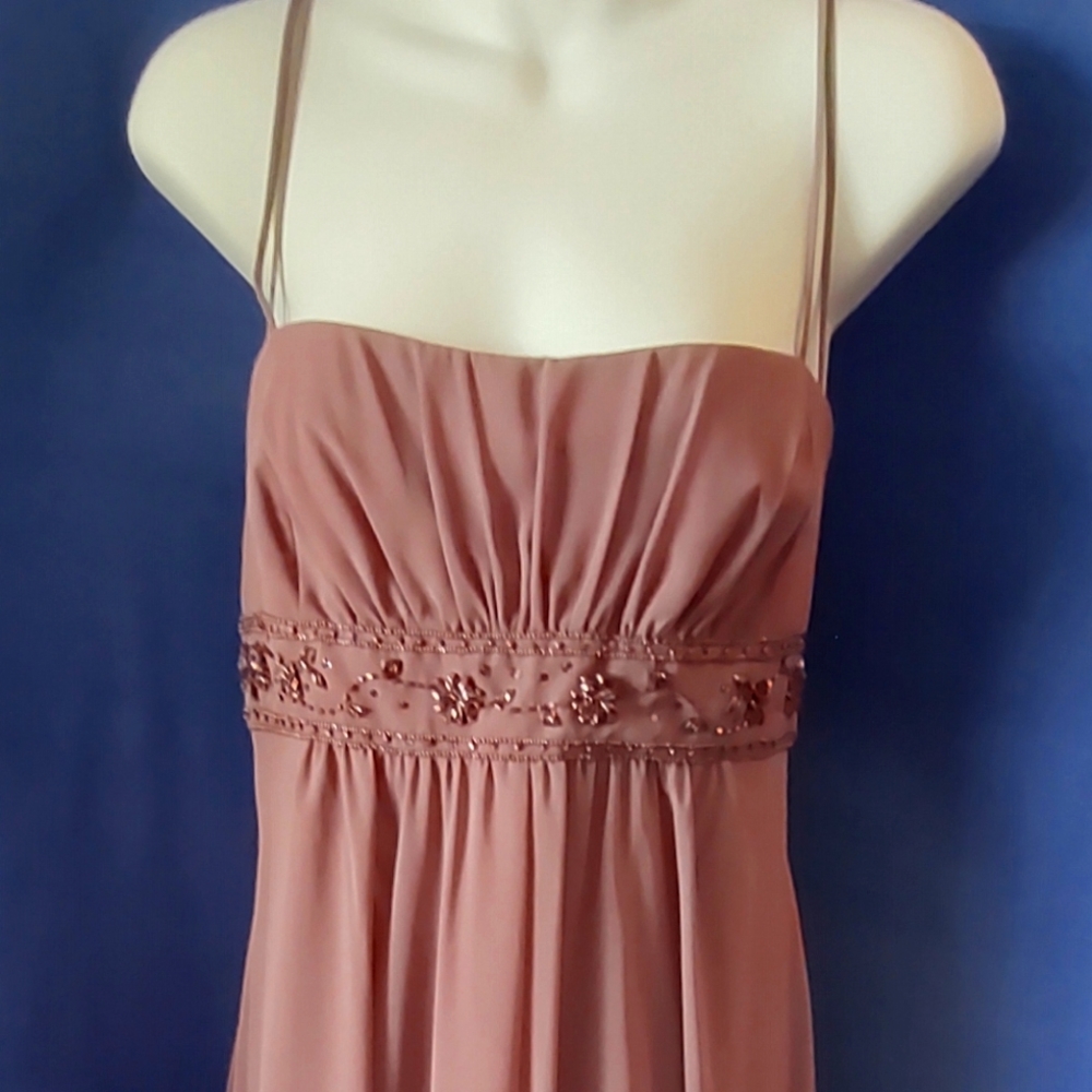 David's Bridal, Dress, 14/16, Beaded Empire Waste